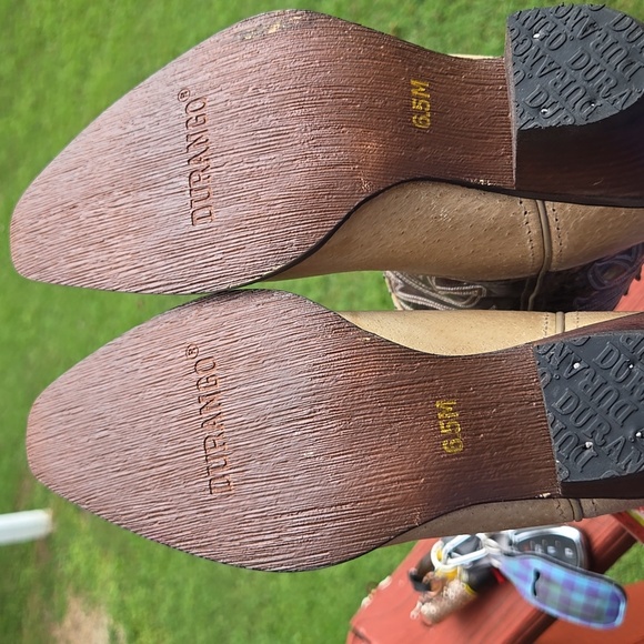 Durango Women's Western Heeled Boots - Tan Cream Brown 6.5 M NWT - Picture 6 of 7